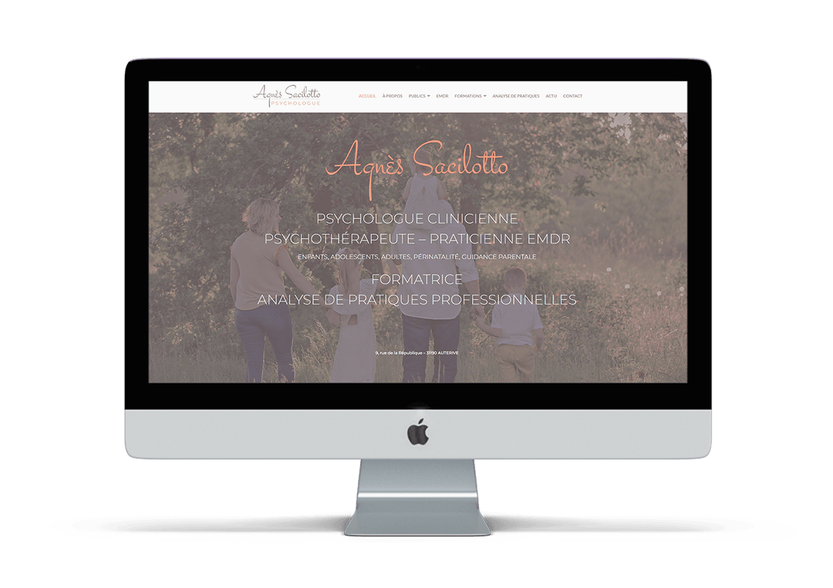 Site WordPress psychologue Auterive - Découvrir le site d'Agnès Sacilotto