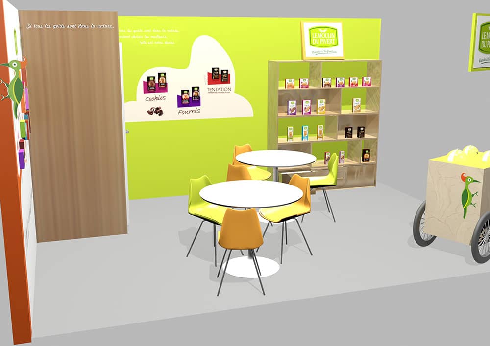 Projet Branding 1 - Image 2 - Modélisation 3D stand et PLV