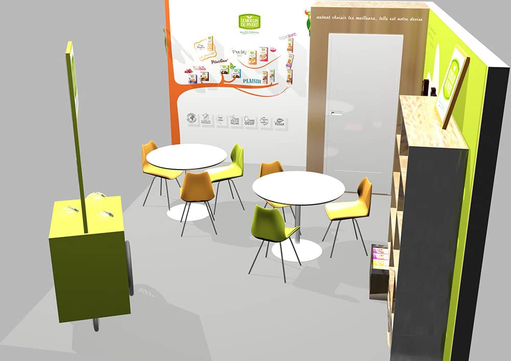 Projet Branding 1 - Image 3 - Modélisation 3D stand et PLV