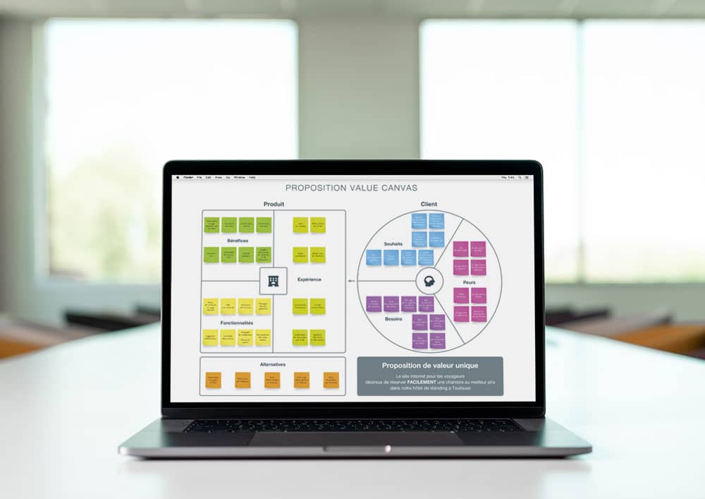 Faire évoluer un service existant - Projet UX 9 - Image 3 - Proposition Value Canva